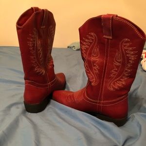 Brand new red cowgirl boots.